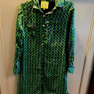 Womens Size 8 Misses Green Elizabeth McKay Dress